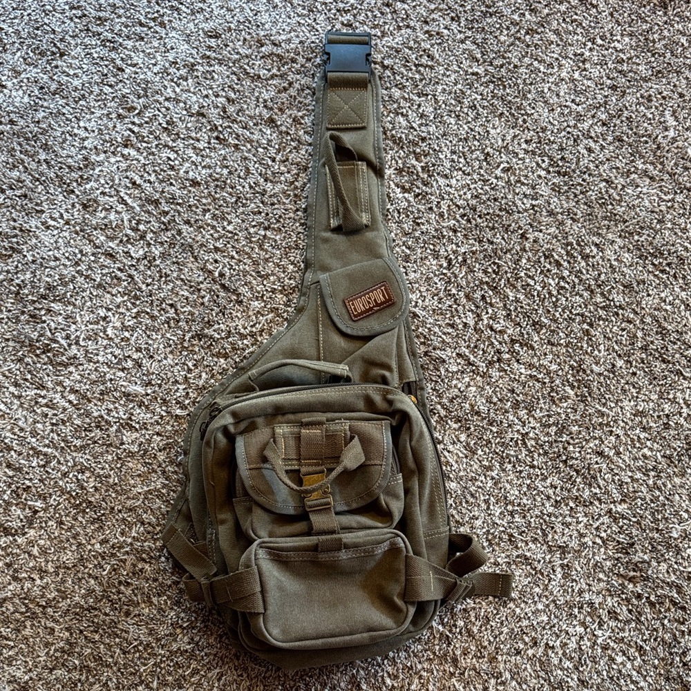 Olive Green Tactical Sling Bag